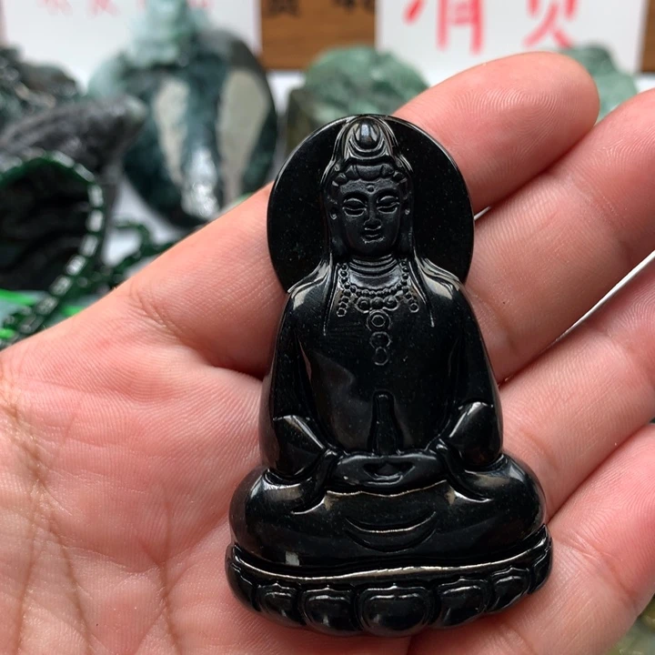 翡翠颈饰未镶嵌保真天然a货翡翠