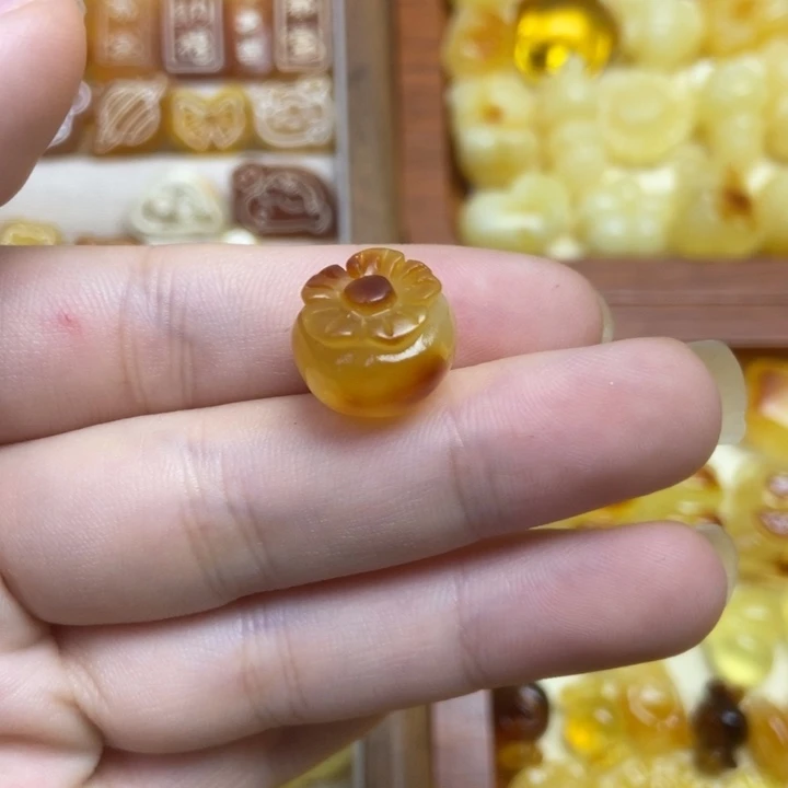 吊坠橄榄核小柿子