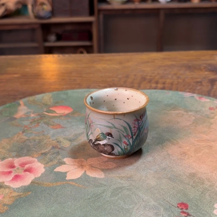 柴烧纯手工手绘陶瓷