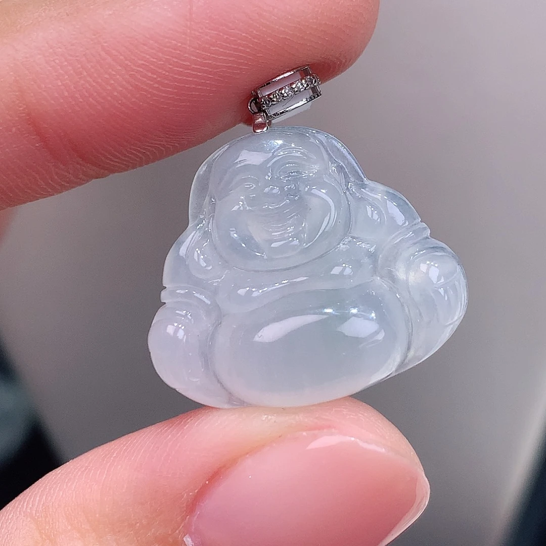 颈饰18K金镶嵌翡翠开播福利