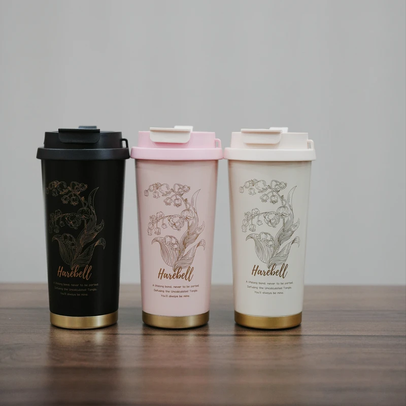 FL 316不锈钢 直饮杯口 铃兰咖啡杯500毫升