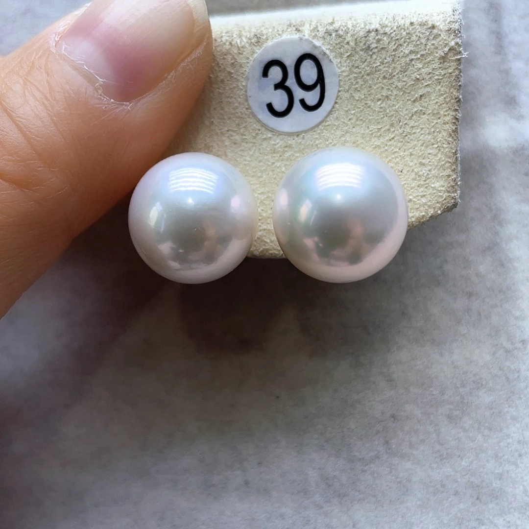 淡水珍珠耳饰银S925镶嵌