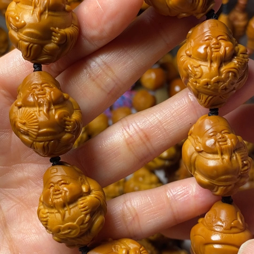 晨***阳手串/手链橄榄核滴溜圆八大财神