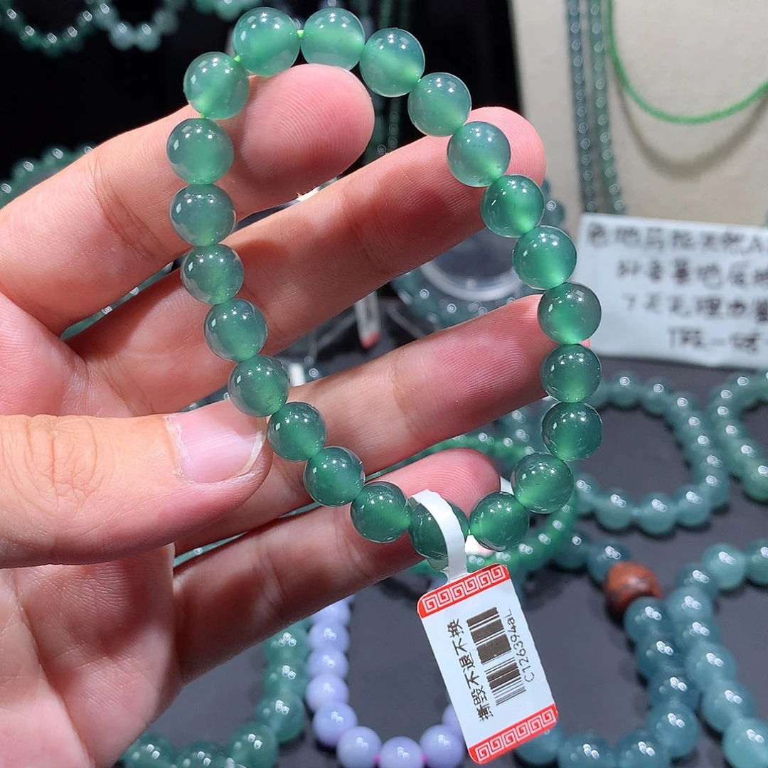 未镶嵌手串翡翠天然a货翡翠手串8+