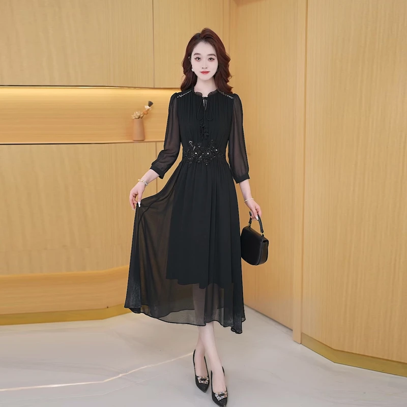 【连衣裙】夏季新款时尚修身气质高贵洋气收腰显瘦韩版女装连衣裙