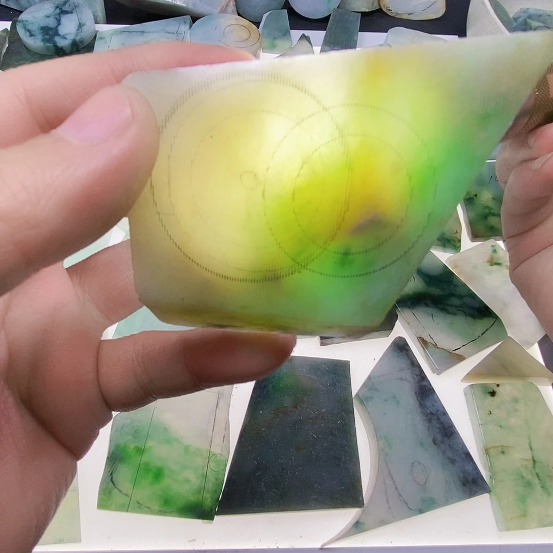 定制翡翠未镶嵌包工包料平安扣