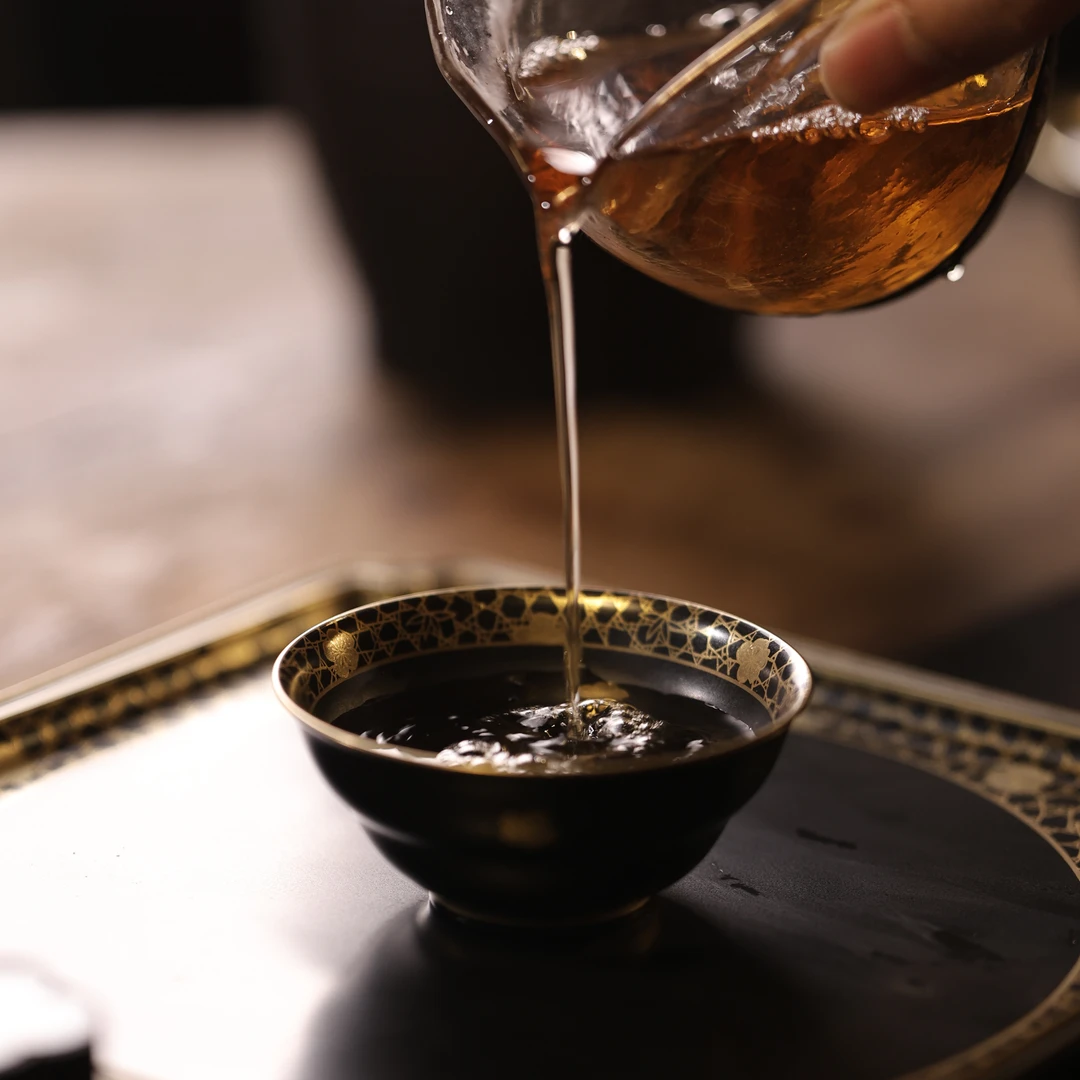 【叁山】玄黑冰梅葫芦杯（华隐S1341）