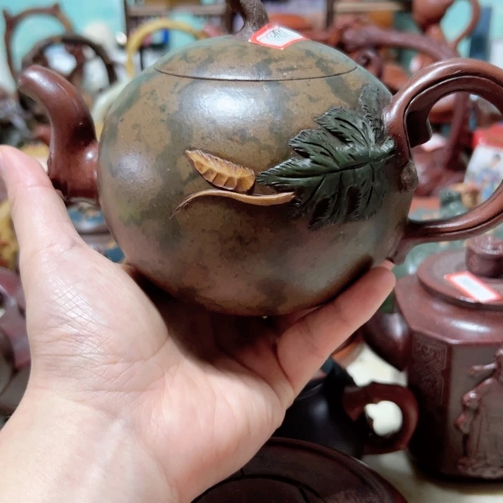 茶壶紫砂紫砂壶收藏起来了！