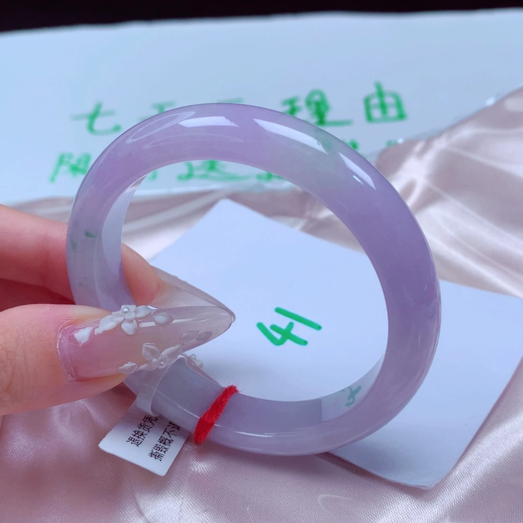 未镶嵌手镯翡翠天然缅甸翡翠A货手镯 41号