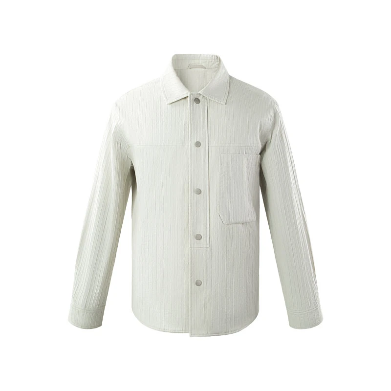 珂尔【新疆长绒棉】薄款透气 高颜值 设计师肌理 夹克CJJ61307