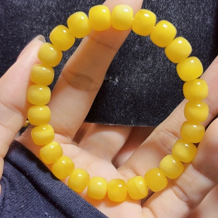蜜蜡未镶嵌珠宝奇石蜜蜡老型手串8