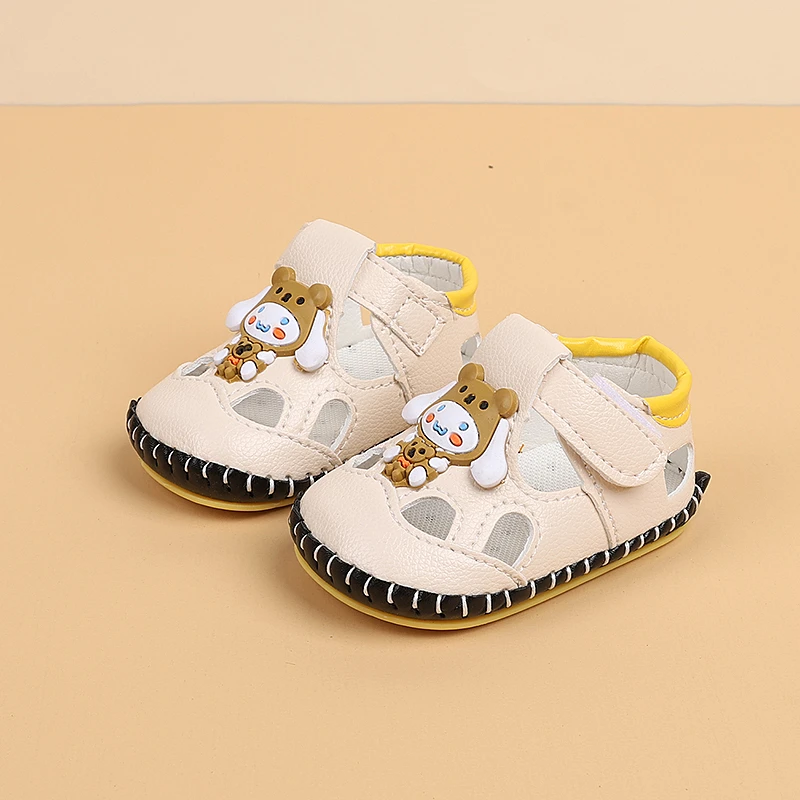 季款男宝宝凉鞋女儿童学步鞋婴幼儿鞋0-1岁儿童凉鞋夏季软底透气