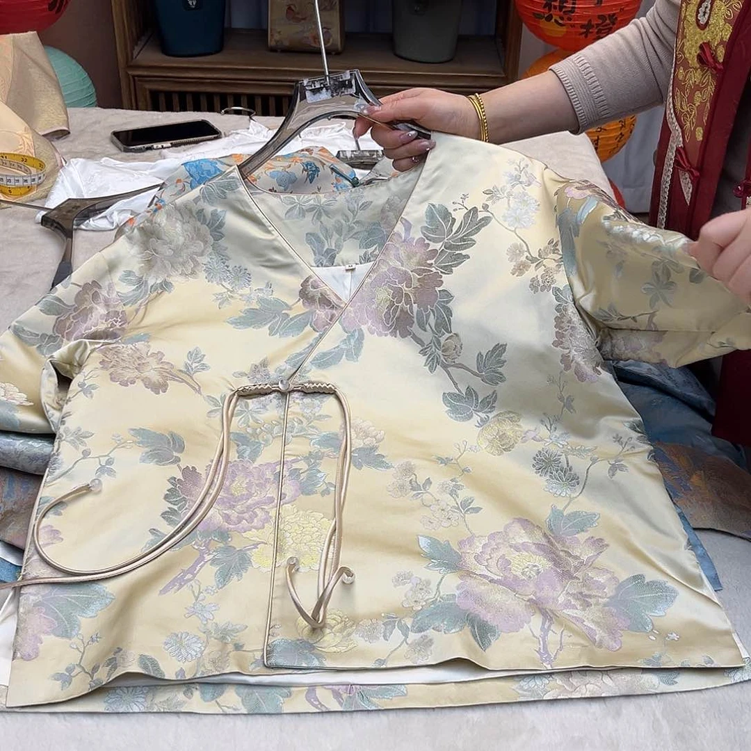 刺绣宋锦四季上衣M码