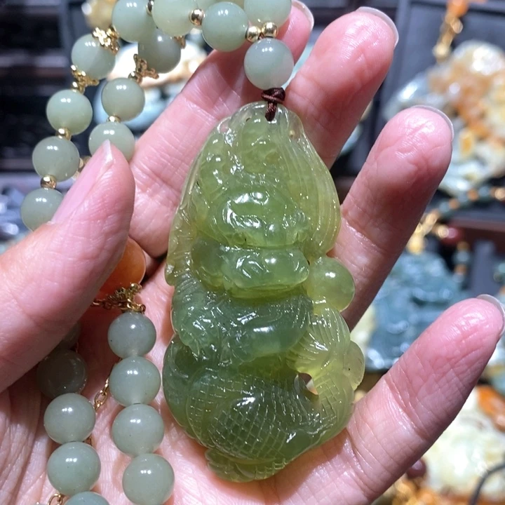 岫玉毛衣链未镶嵌