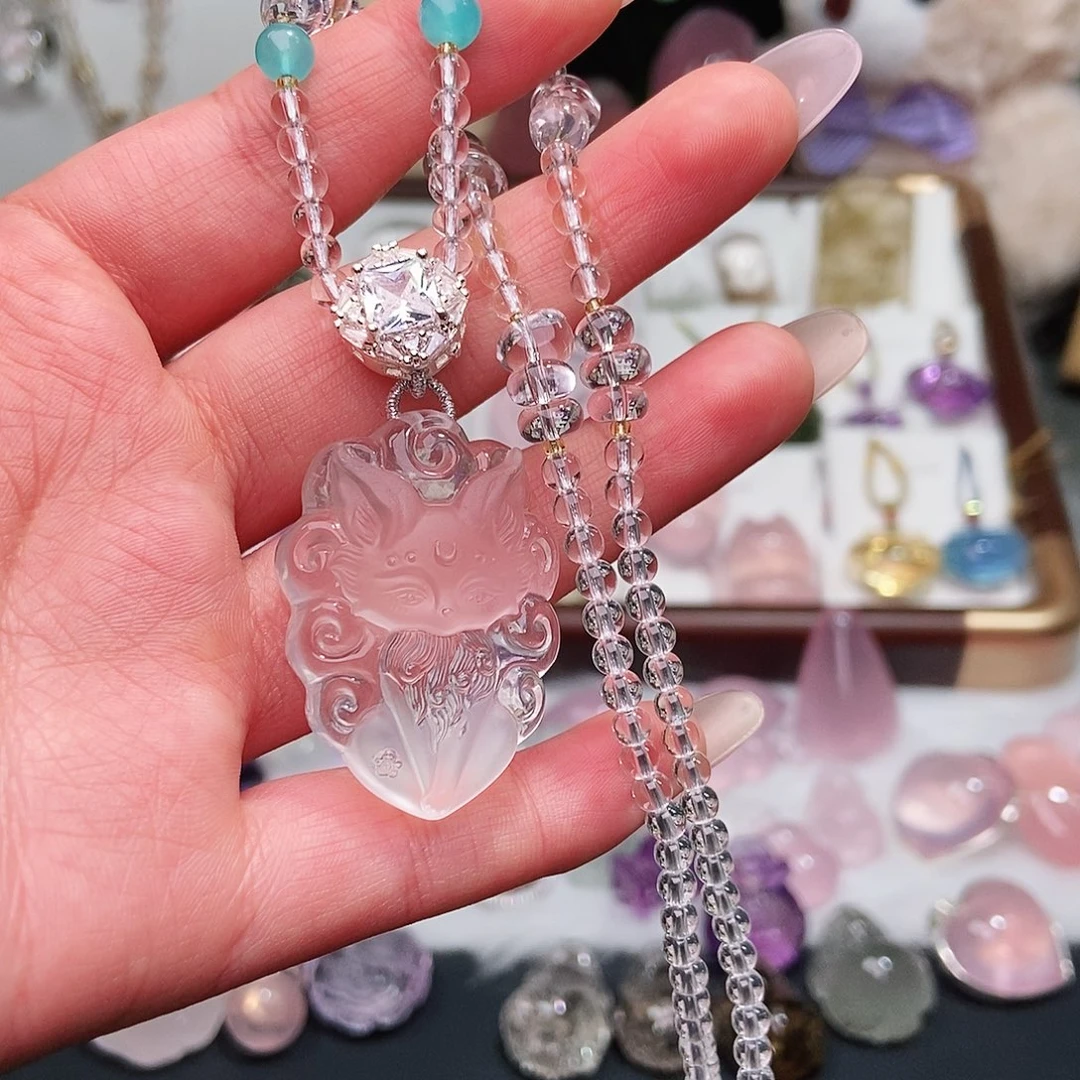 未镶嵌水晶吊坠(赠链)