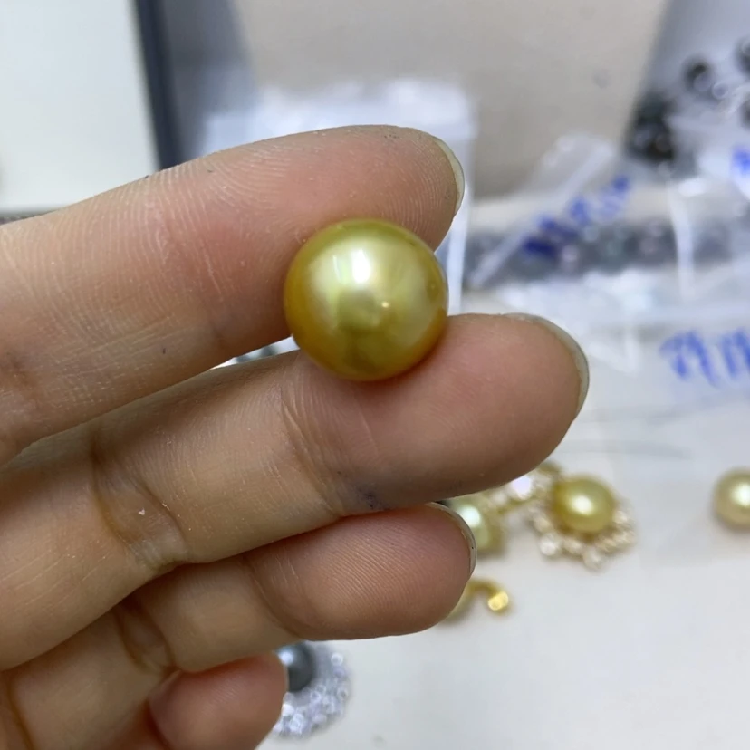 【闪购商品】海水珍珠裸珠未镶嵌铜*草