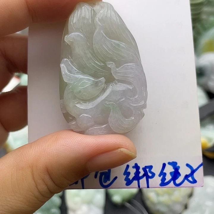 颈饰未镶嵌翡翠天然翡翠