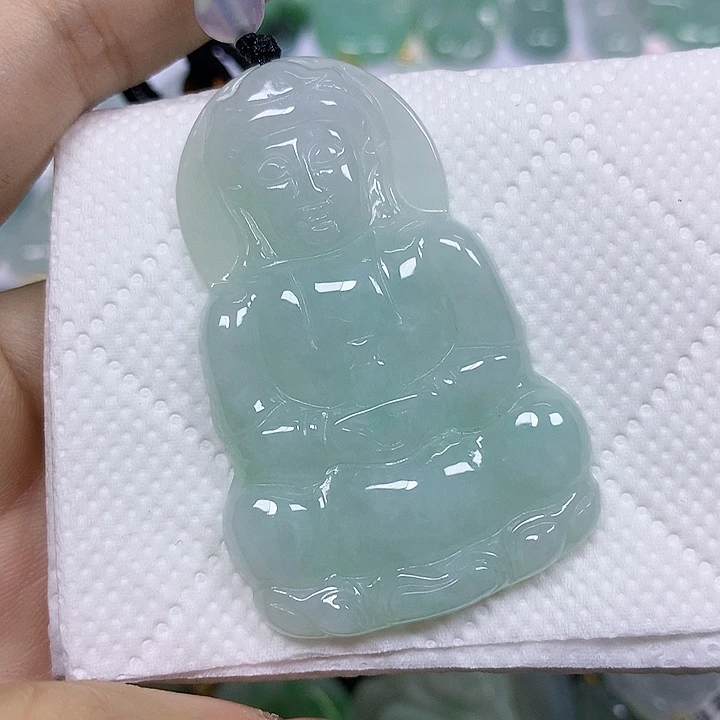 翡翠未镶嵌颈饰挂件