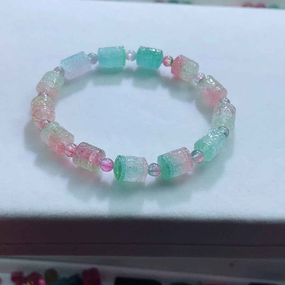 手链未镶嵌碧玺西瓜碧玺手链