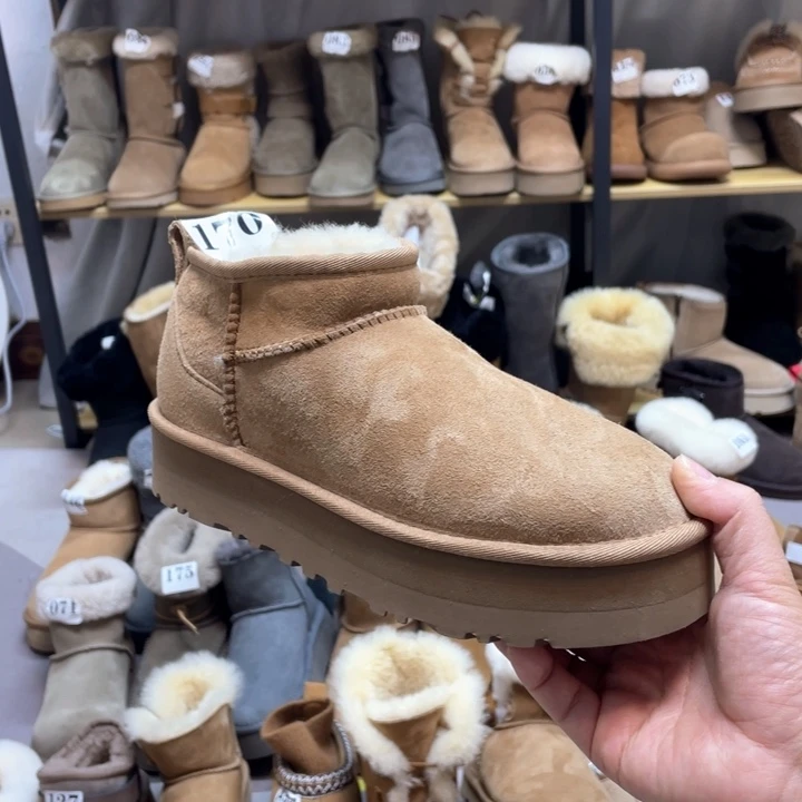 37码冬雨厚底一双鞋子