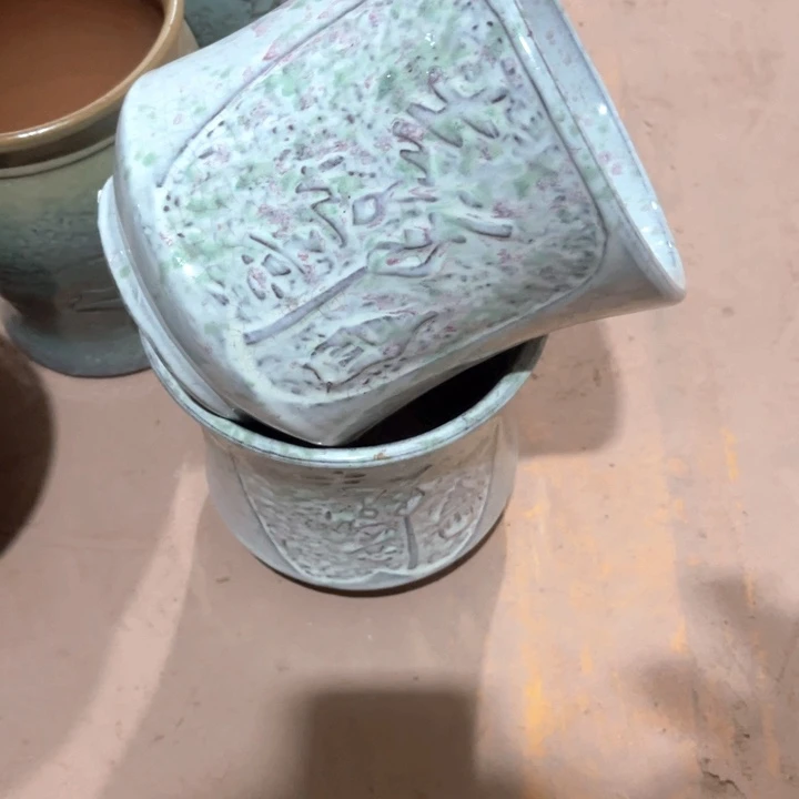 紫砂花盆口径16高度16两只正品