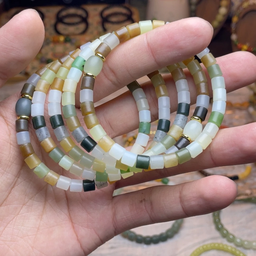 和田玉未镶嵌手链