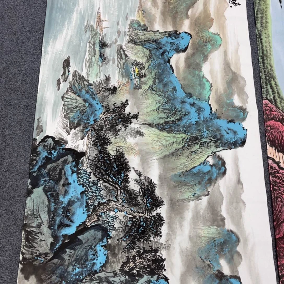 国画国画作品老师手绘