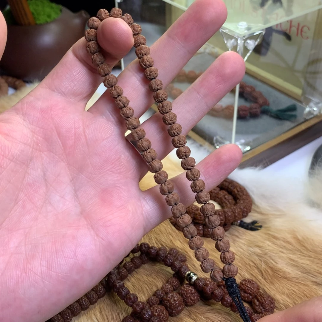 手串金刚菩提佛手6+尺寸原皮原色