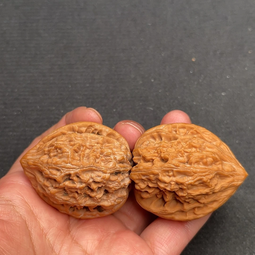 桃核把件40×40×47精修白茬老款鸡心XM3270