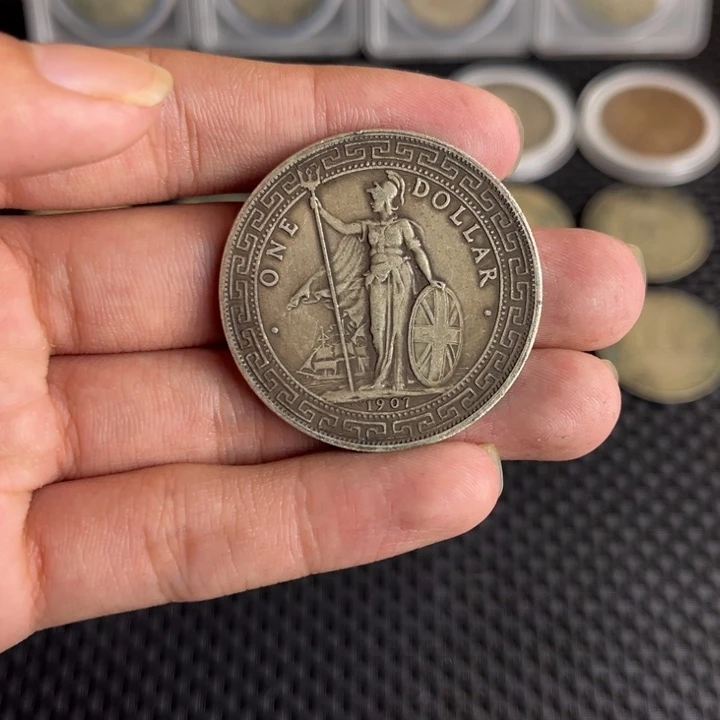 金属大头龙洋船洋工艺品