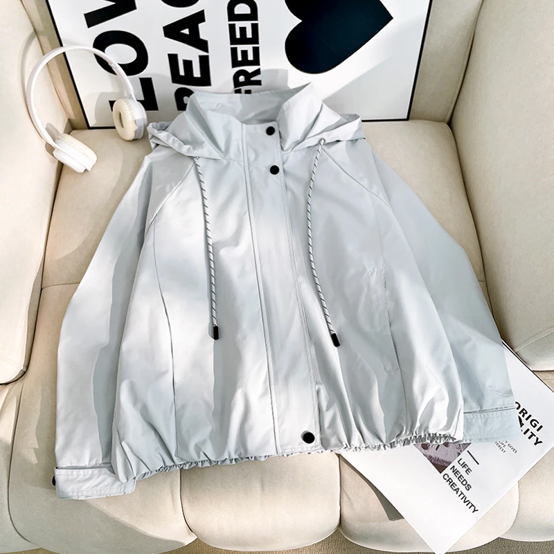 早春新款女童外套中大童童装休闲宽松时尚外穿外套zb5432简约童品