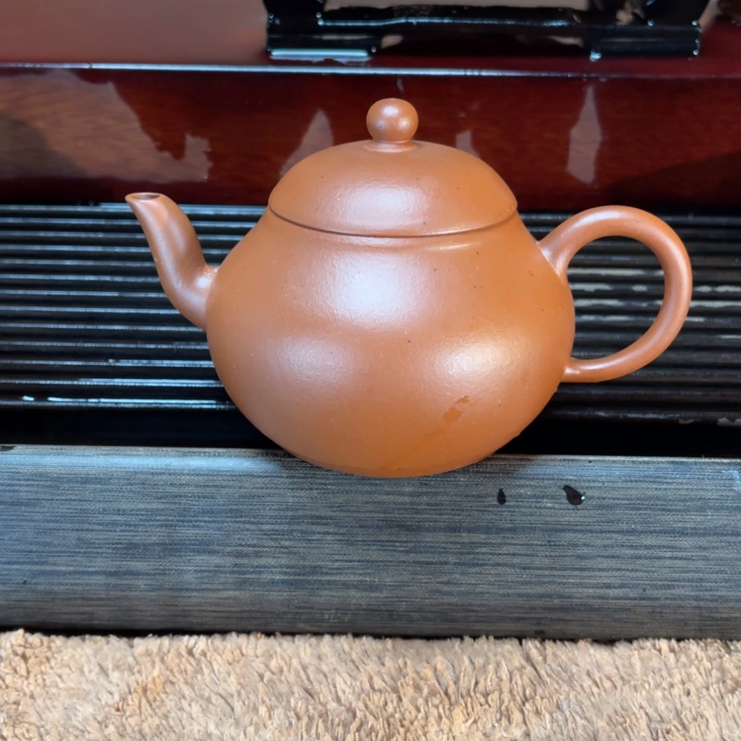紫砂茶壶高端200cc生砂朱泥梨