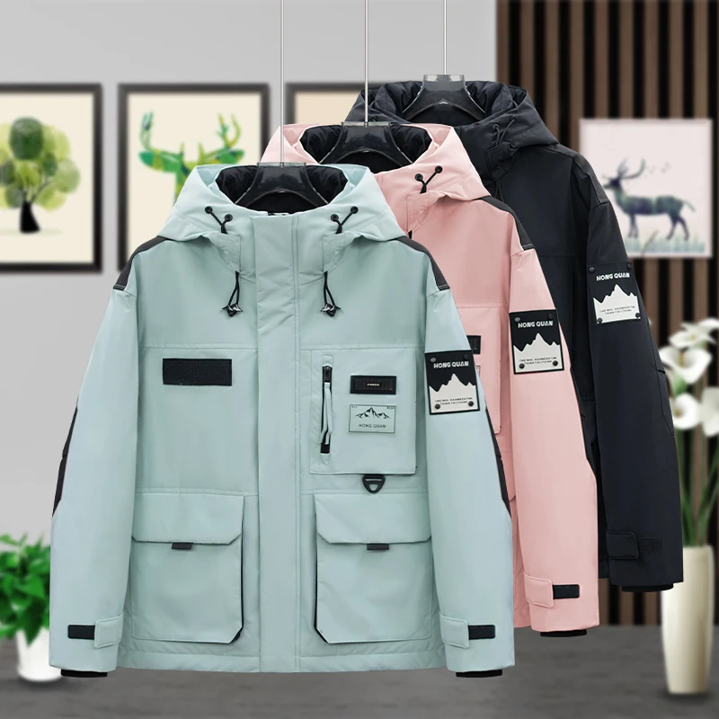 2819 冬季御寒保暖锁温防寒服男士百搭休闲潮流断码外套