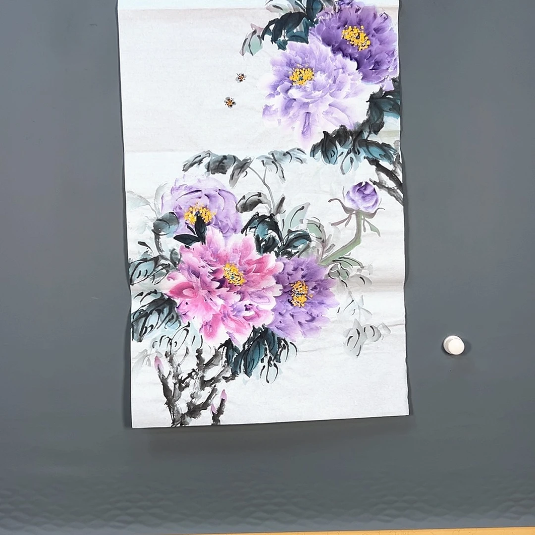 国画356 花鸟和花的颜色一样漂亮哦