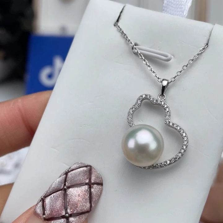 海水珍珠颈饰银S925镶嵌