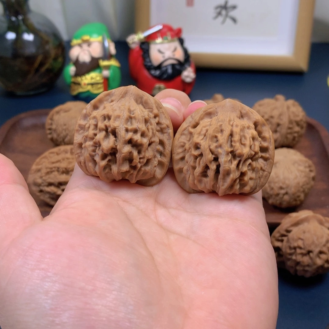把件文玩核桃二爷帽37尺
