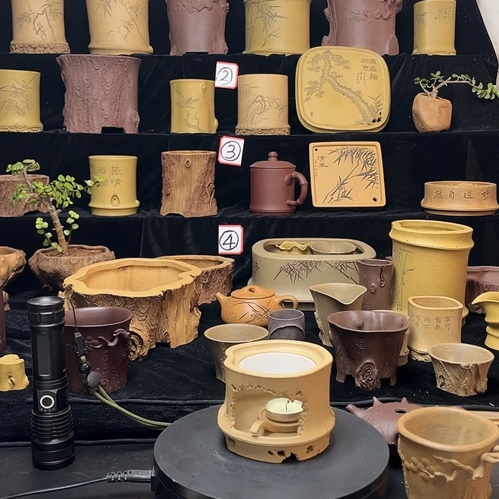 泥塑全手工制作暧茶炉