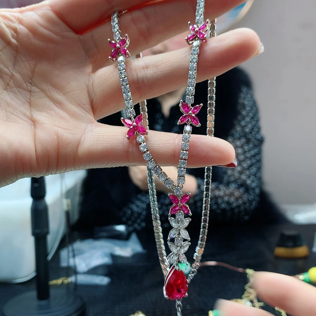 【闪购商品】红宝石颈饰未镶嵌