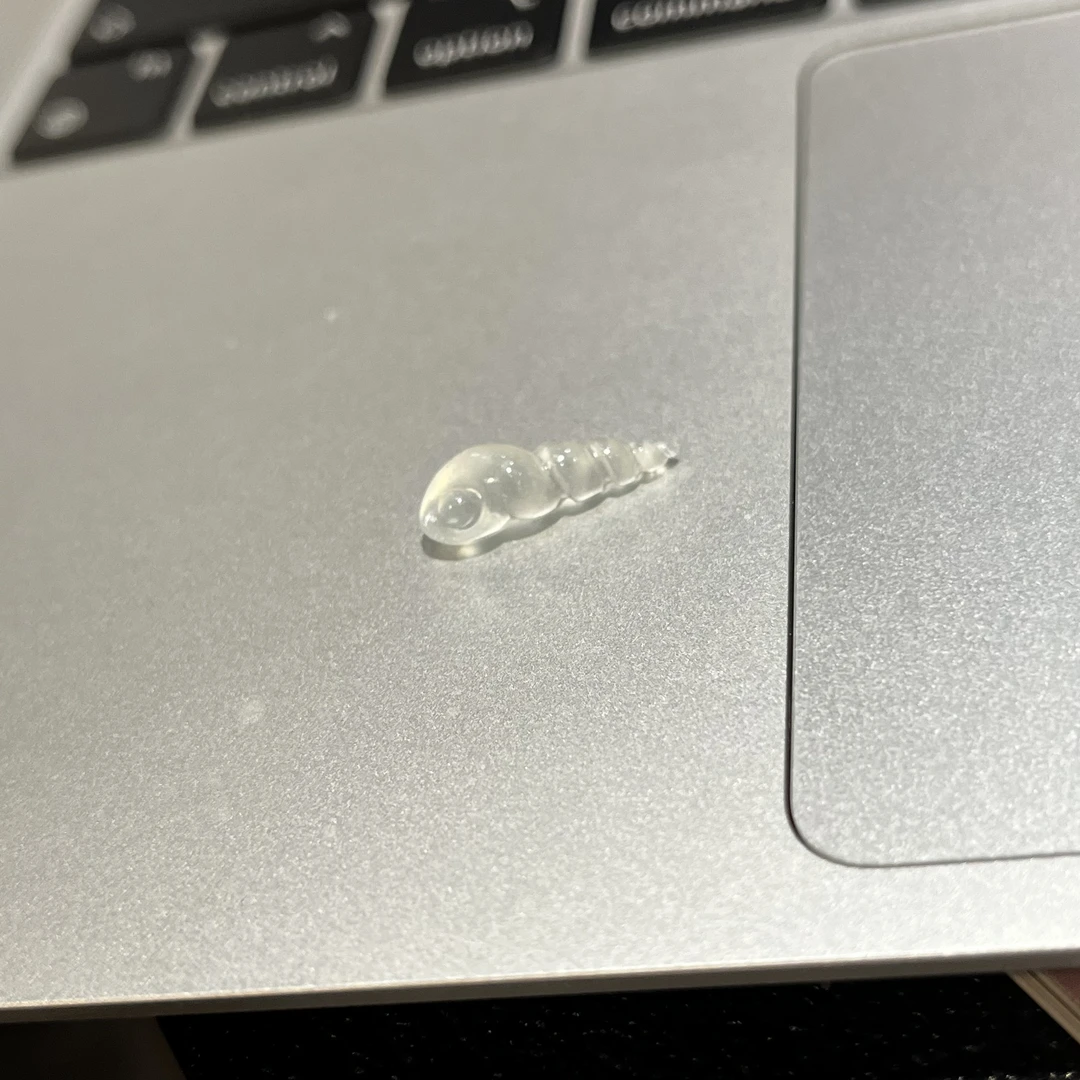 优翠珠宝冰种海螺小裸件立体可爱萌趣度假风