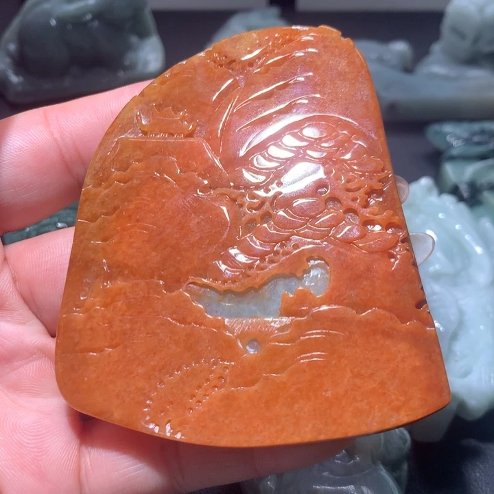 翡翠未镶嵌颈饰保真天然A货翡翠