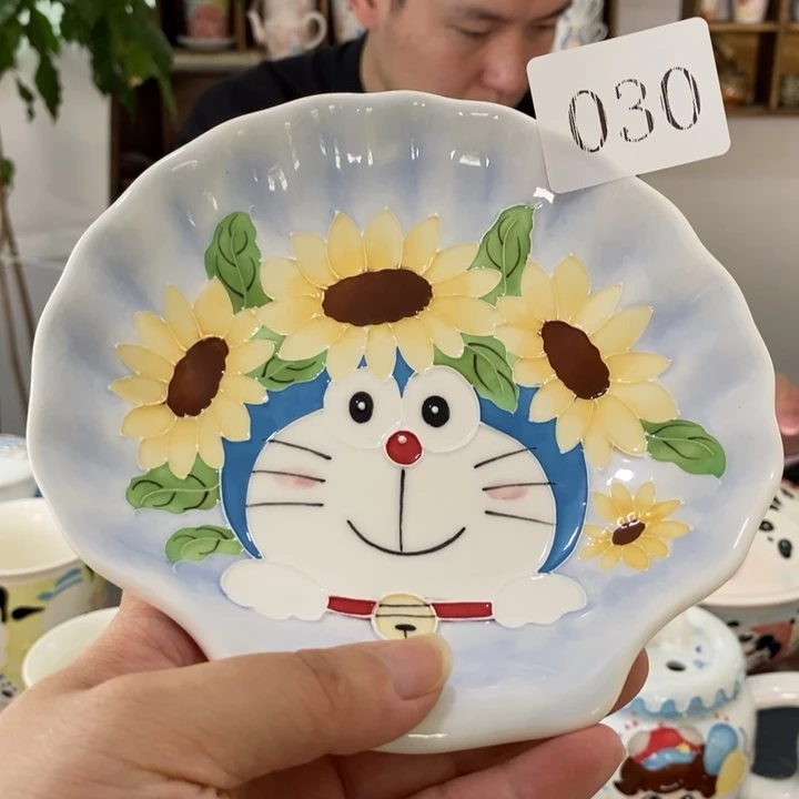 瓷片景德镇釉下彩手绘