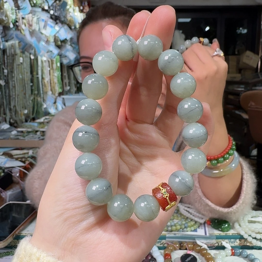 和田玉未镶嵌手链