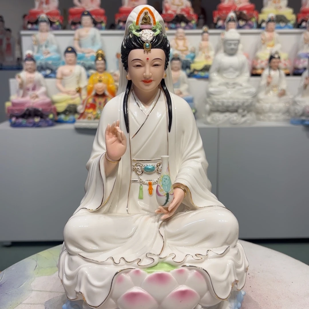 摆件瓷摆件观音12