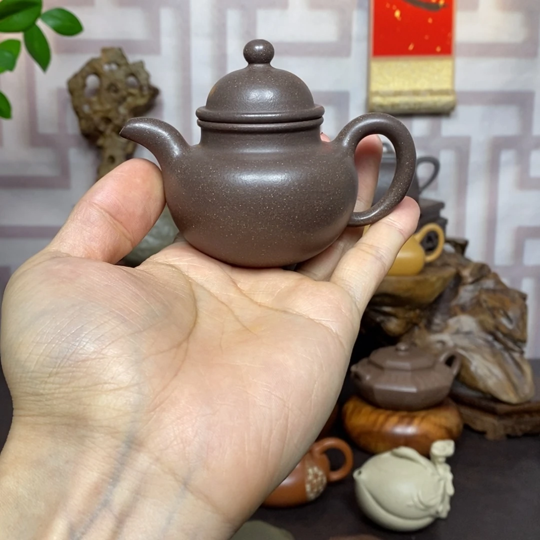 茶壶紫砂紫砂茶具天青掇球