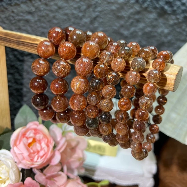 【晶澜月】D039天然水晶 高品黑金超手串 多样性发其一