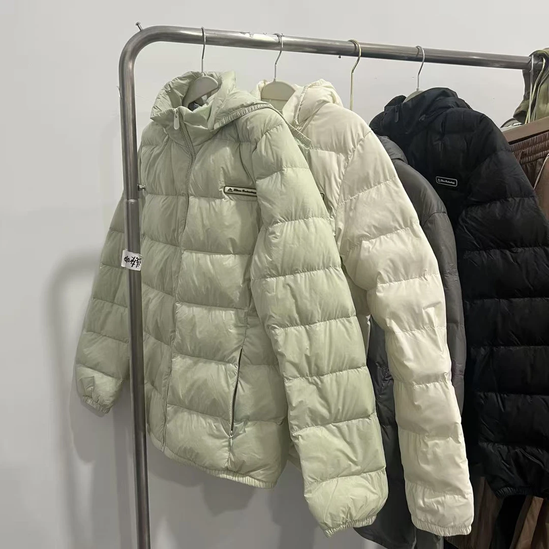 0168连帽羽绒服保暖简约时尚百搭纯色连帽羽绒服休闲短款外套