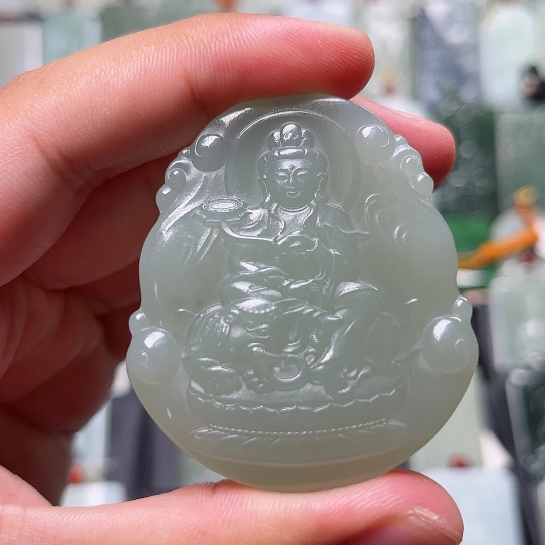 和田玉未镶嵌挂件