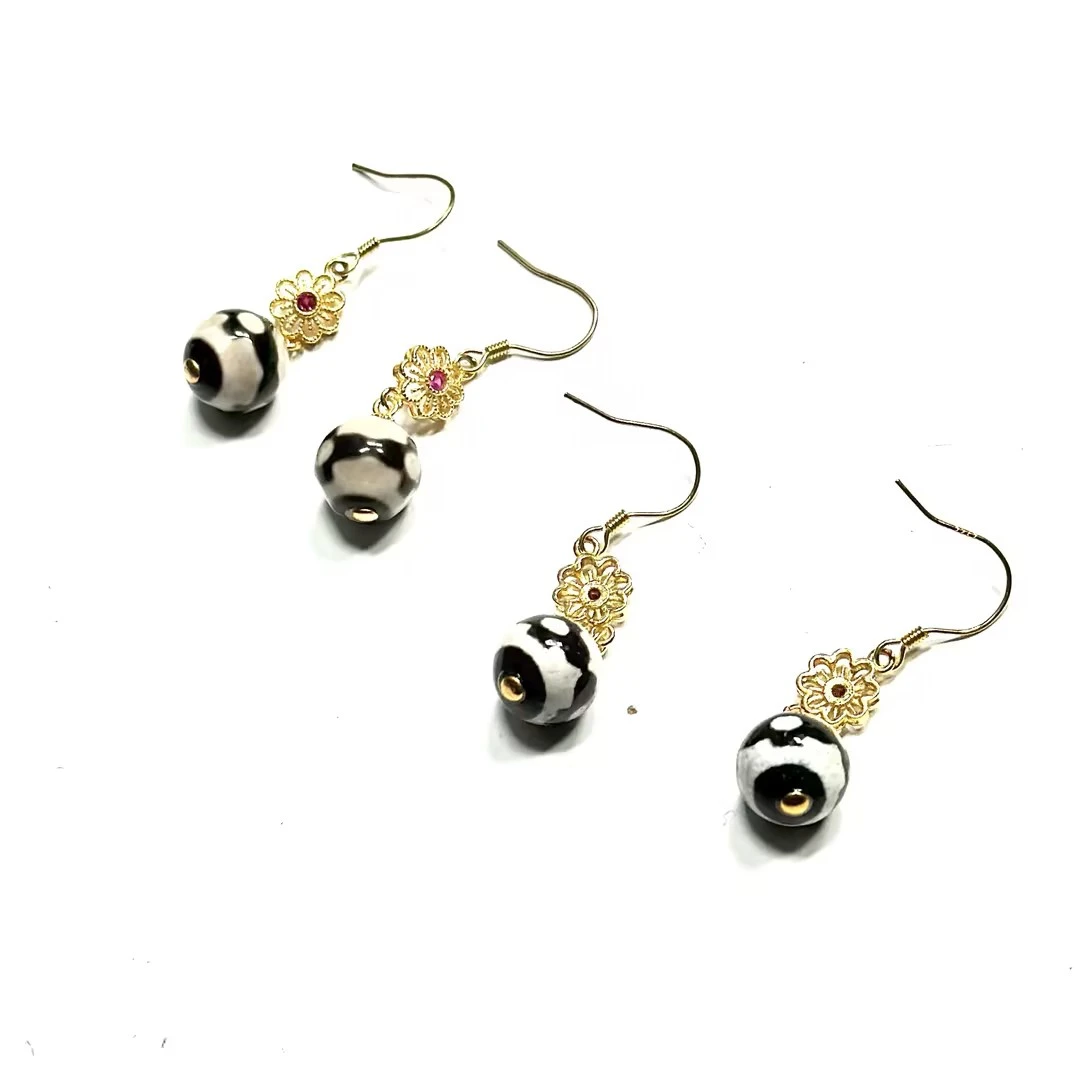 【ZY】S925银珠珠单珠耳钩-约10mm（多样性发其一）