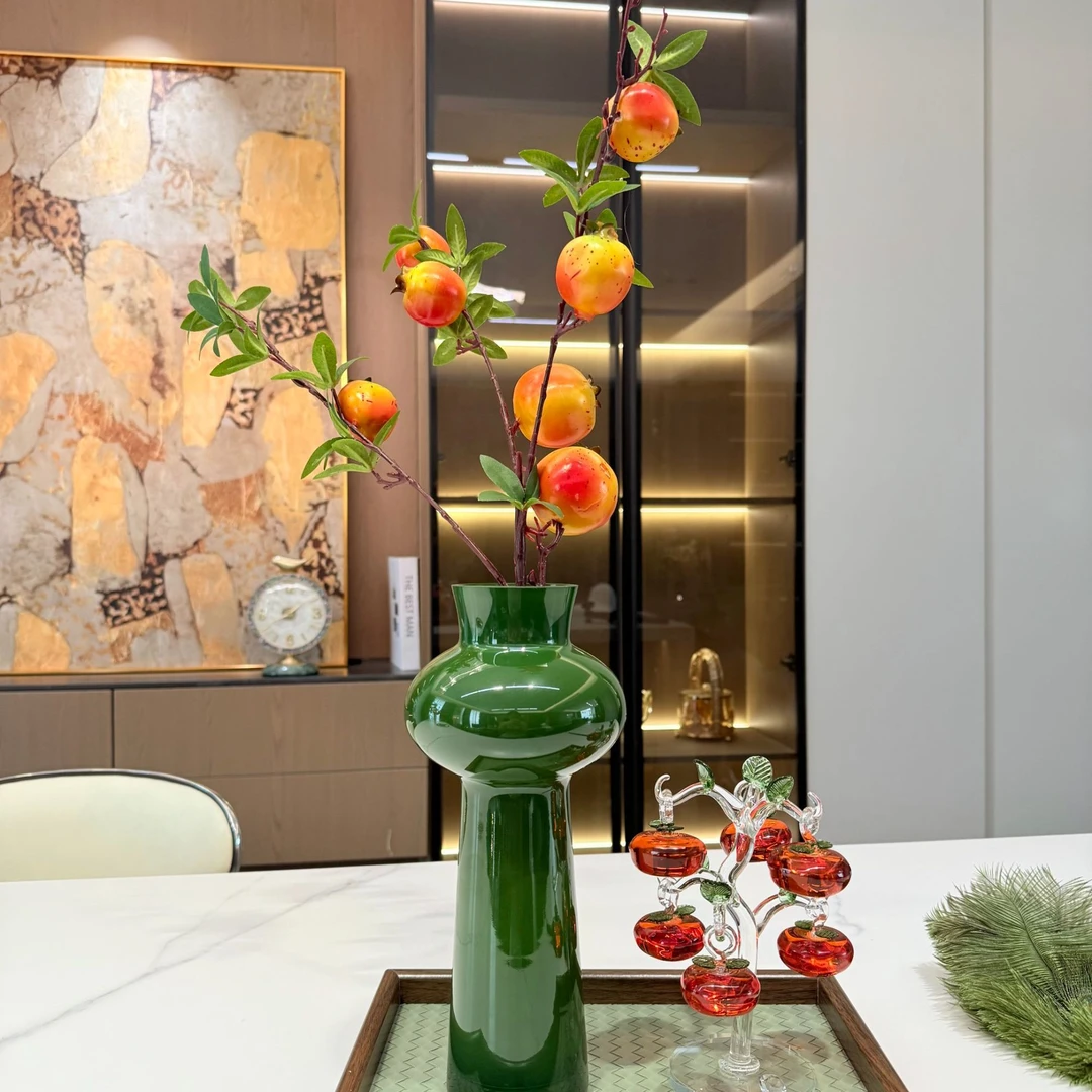 仿真石榴家居装饰石榴摄影道具样板房摆件仿真花插花