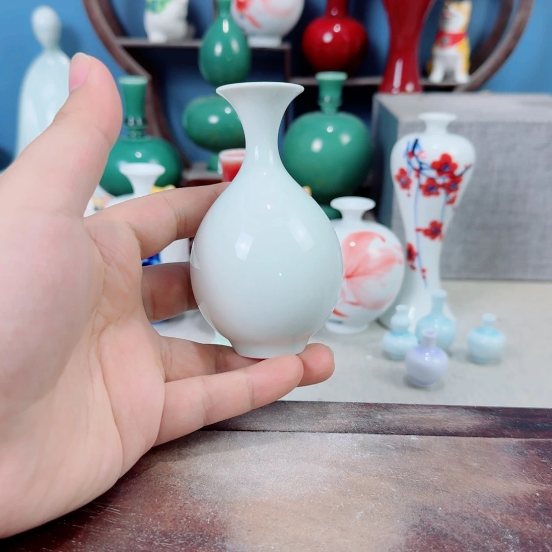 陶瓷手工小花器摆件